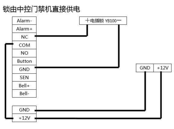 各种门禁系统接线详细图解（含中控）(图6)