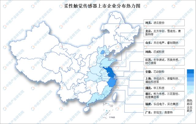 2024年中国柔性触觉传感器产业链图谱研究分析（附产业链全景图）(图15)