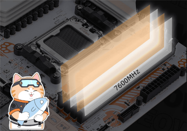 七彩虹B650M-MEOWWIFI主板首发纯白外观支持高频DDR5内存！(图1)