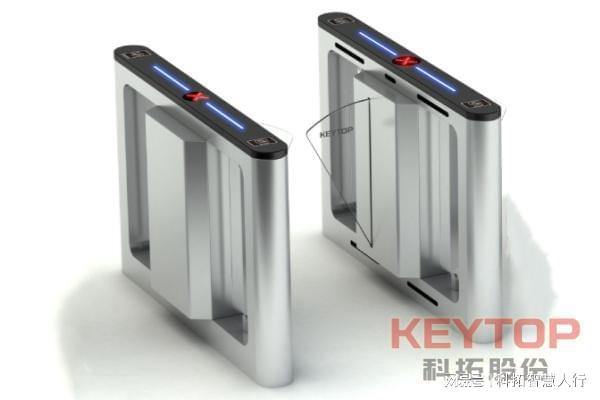 黑龙江牡丹江人脸识别门禁系统、人行通道摆闸翼闸三辊闸厂家(图2)