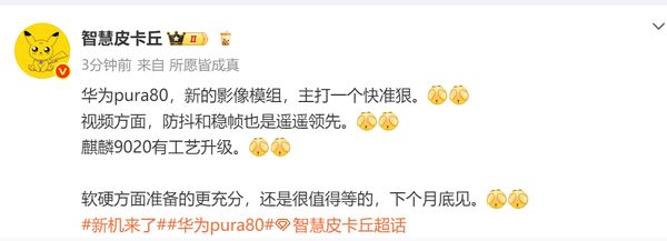 早报：华为Pura80或在6月底发布问界M9重回销冠(图2)